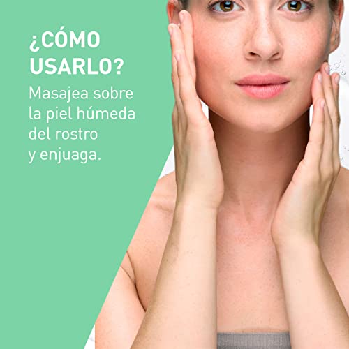 CeraVe Gel Limpiador Espumoso Diario para Piel Mixta, Grasa o con Acné 236ml